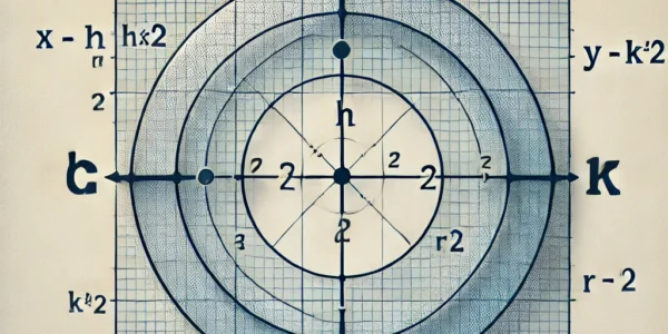 Dall·e 2024 09 14 22.44.32 A Clean And Educational Illustration Explaining The Standard Equation Of A Circle. The Image Features A Circle On A Coordinate Plane With Labeled Axes