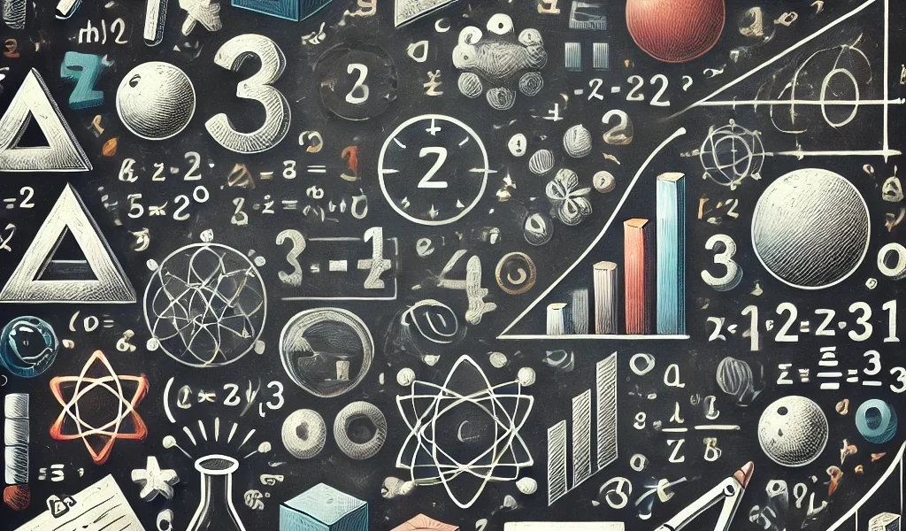 Dall·e 2024 09 15 20.31.00 A Visually Appealing And Detailed Illustration On The Theme Of Mathematics. The Image Should Feature Elements Like Mathematical Symbols (such As Addit