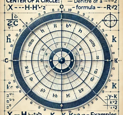 Dall·e 2024 09 15 21.13.56 An Educational Illustration On The Theme 'center Of A Circle Definition, Formula, And Examples'. The Image Shows A Circle With Its Center Clearly Mar