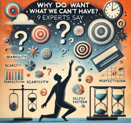 Dall·e 2024 09 16 22.46.56 An Artistic Illustration Representing The Theme 'why Do We Want What We Can't Have 9 Experts Say.' The Image Should Depict A Person Reaching For Some